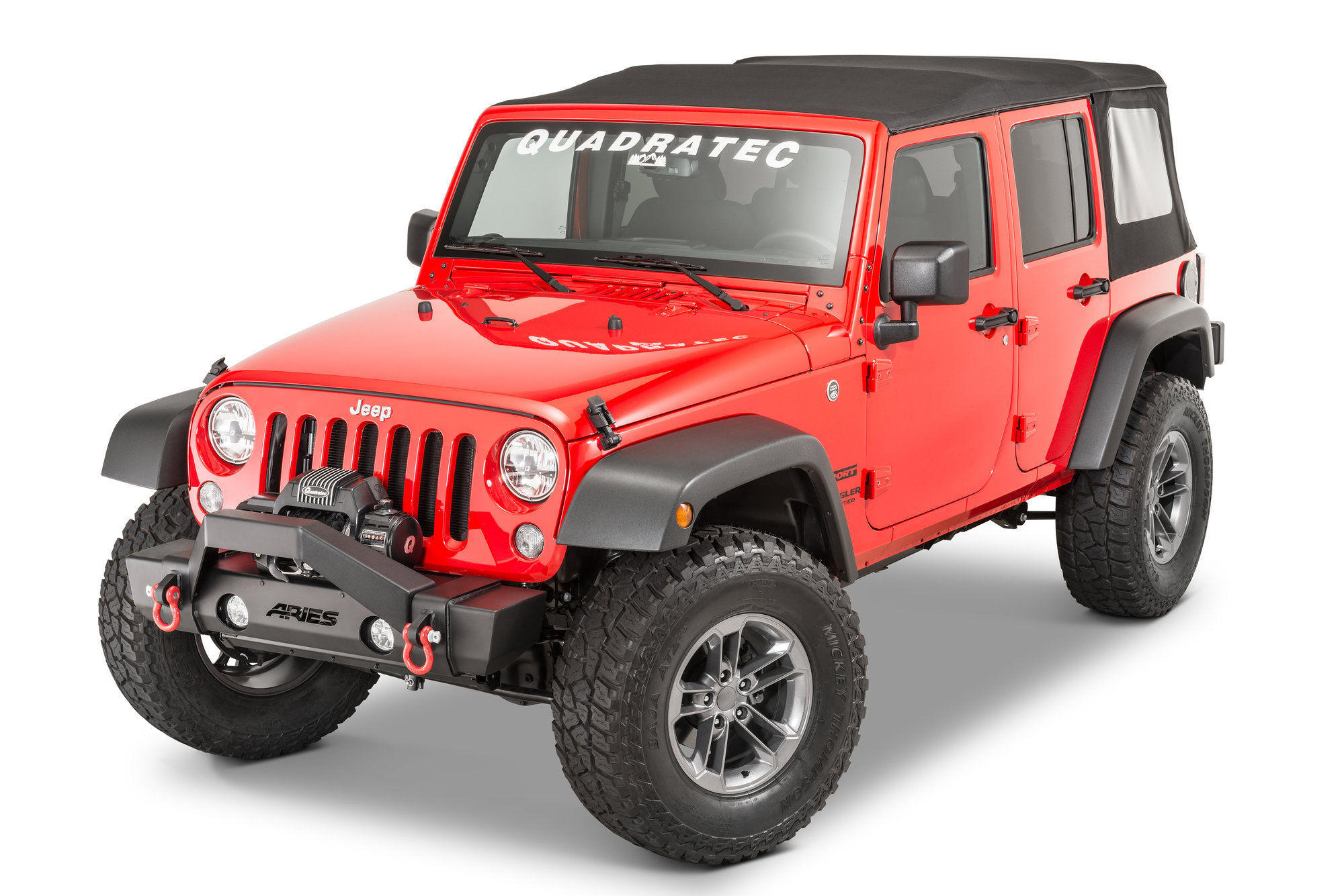 Aries 2156050 TrailCrusher Brush Guard for 97-18 Jeep Wrangler TJ & JK